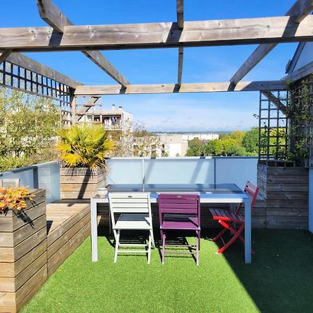 Le Nid : Rooftop Moderne Surplombant La Ville Nantes Luaran gambar