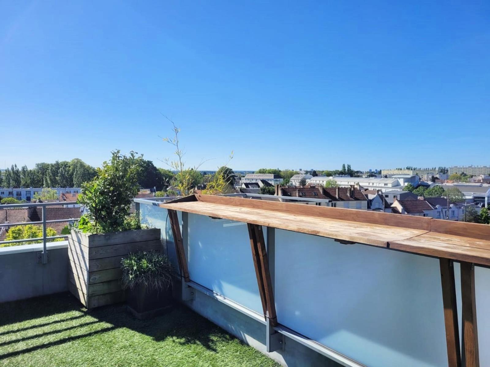 Le Nid : Rooftop Moderne Surplombant La Ville Nantes Luaran gambar